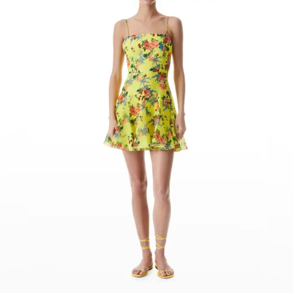 Alice and Olivia floral printed mini dress